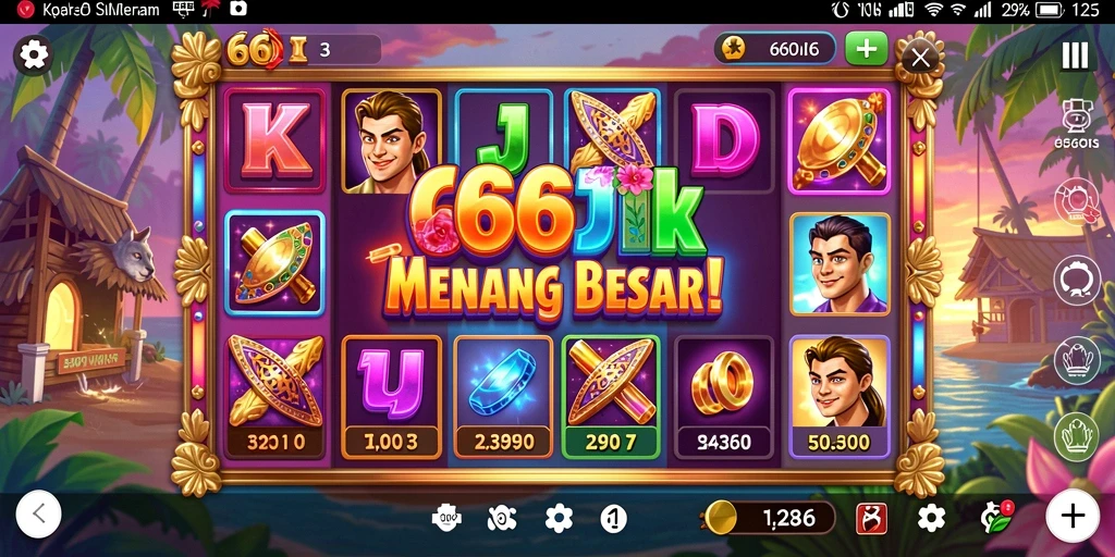 Tangkapan layar menunjukkan gameplay menarik dari 666I Slot.