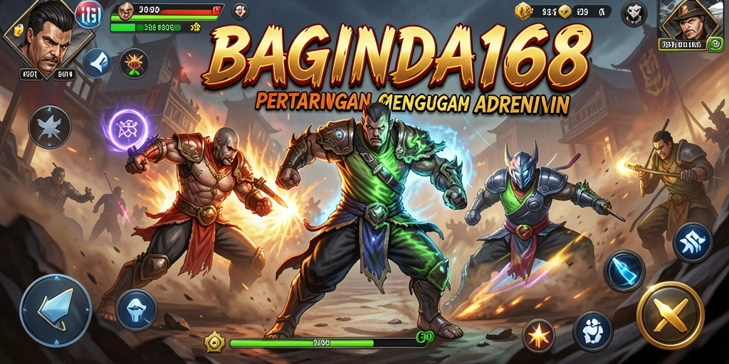 Tampilan gameplay spektakuler dalam pertarungan sengit.