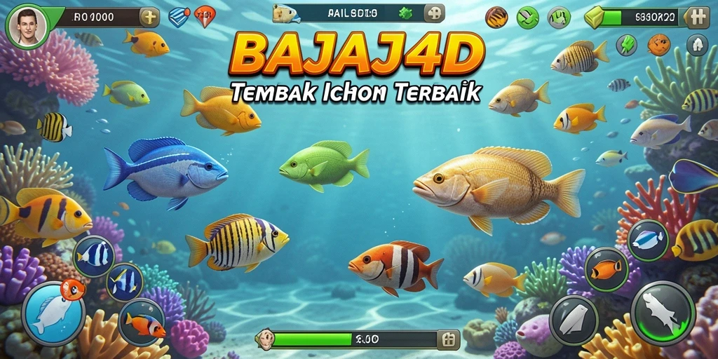Tampilan gameplay BAJAJ4D menampilkan aksi menembak ikan yang seru dan mendebarkan.