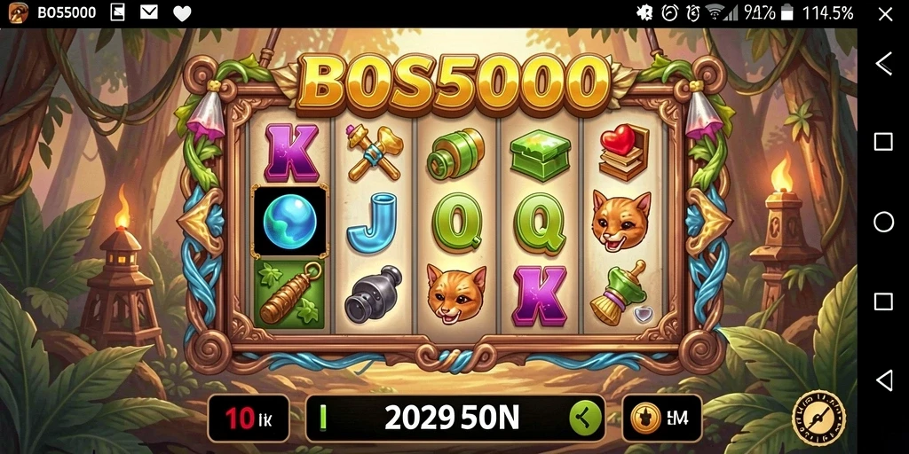 Tampilan menarik dari gameplay Slot BOS5000 yang mengasyikkan.