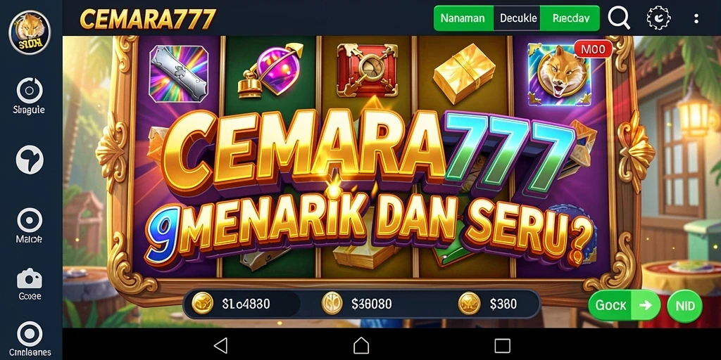 Tampilan menarik gameplay CEMARA777 dengan slot yang mengasyikkan.