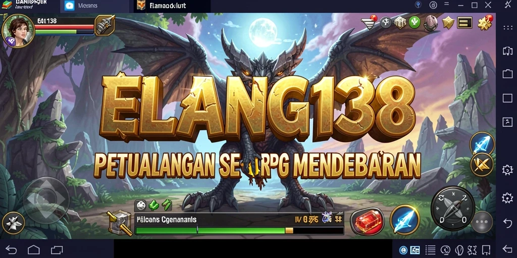 Tangkapan layar menunjukkan petualangan seru dalam game RPG ELANG138.