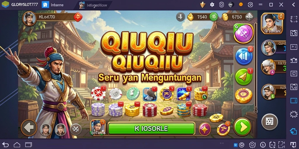 Tampilan gameplay seru dan interaktif QiuQiu