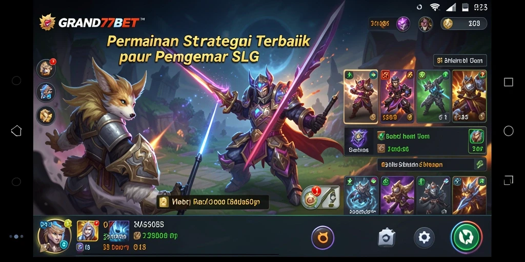 Tampilan gameplay menakjubkan dari GRAND77BET dengan strategi mendalam.