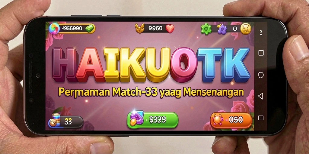 Tampilan gameplay HAIKUOTK menampilkan keseruan mencocokkan item.