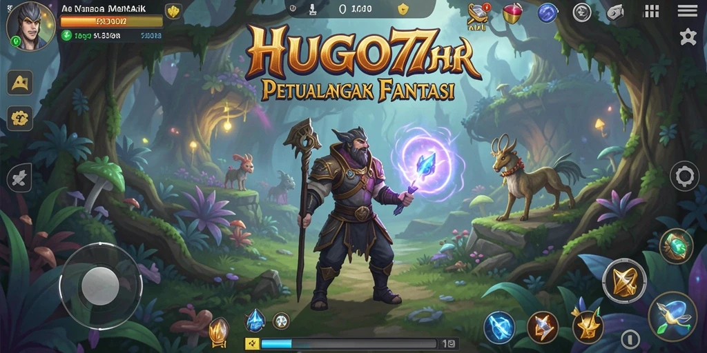 Gameplay seru dan penuh tantangan dalam HUGO77.