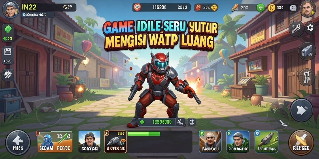 Tampilan gameplay yang seru dan menghibur dalam IN22.