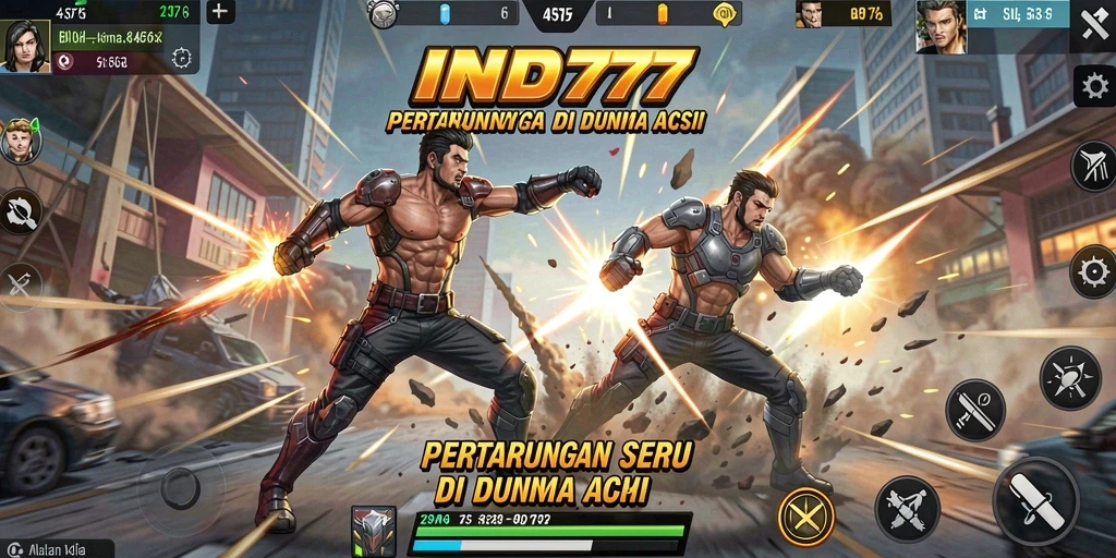 Screenshot IND777 menampilkan aksi seru di medan tempur yang menegangkan.