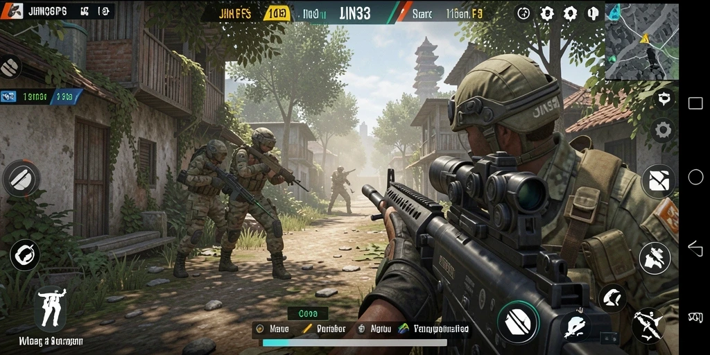 Gameplay seru JIN33 dengan aksi tembak-menembak yang mendebarkan.