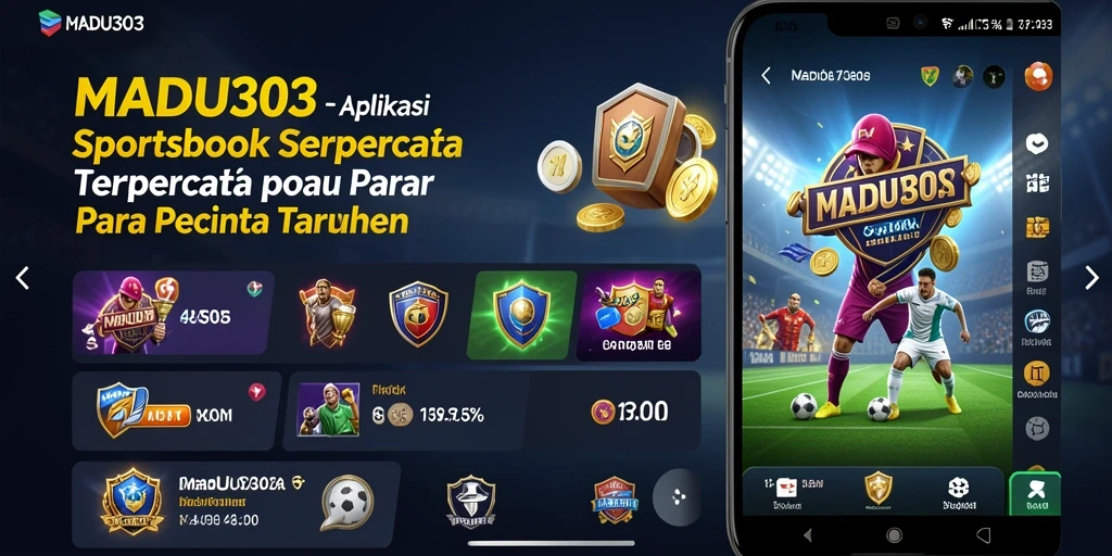 Screenshot game MADU303 menampilkan antarmuka taruhan Sportsbook yang menarik.