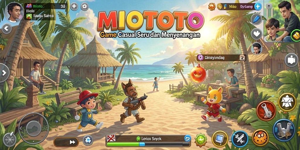Tampilan menarik dari gameplay MIOTOTO yang menyenangkan.