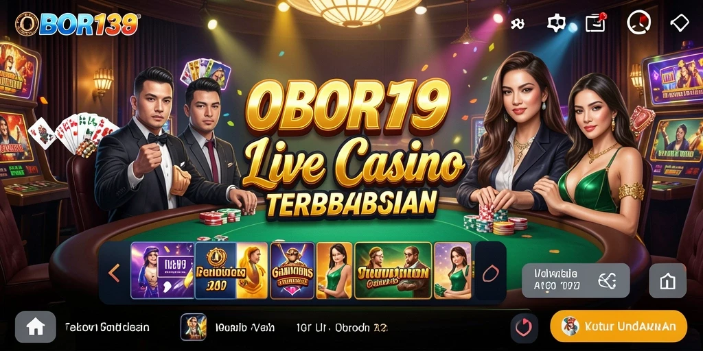 Tangkapan layar OBOR138 menunjukkan gameplay Live Casino yang seru dan interaktif.