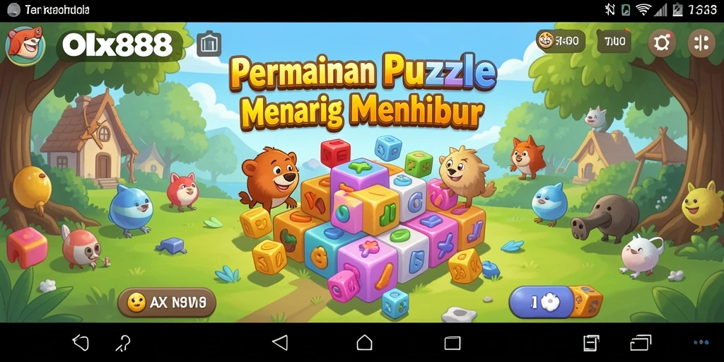 Tampilan gameplay OLX888 yang menarik dengan berbagai puzzle menantang.