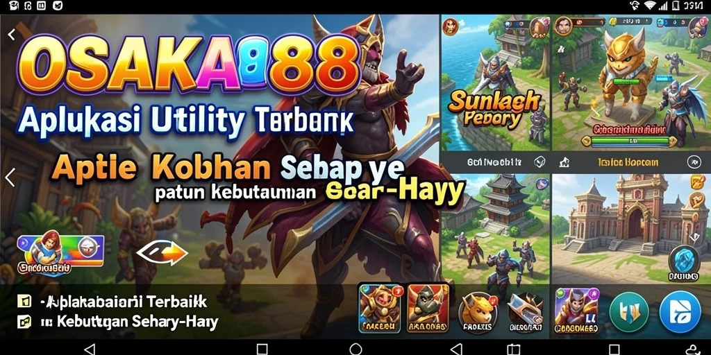 Screenshot OSAKA88 menampilkan antarmuka aplikasi yang modern dan user-friendly.