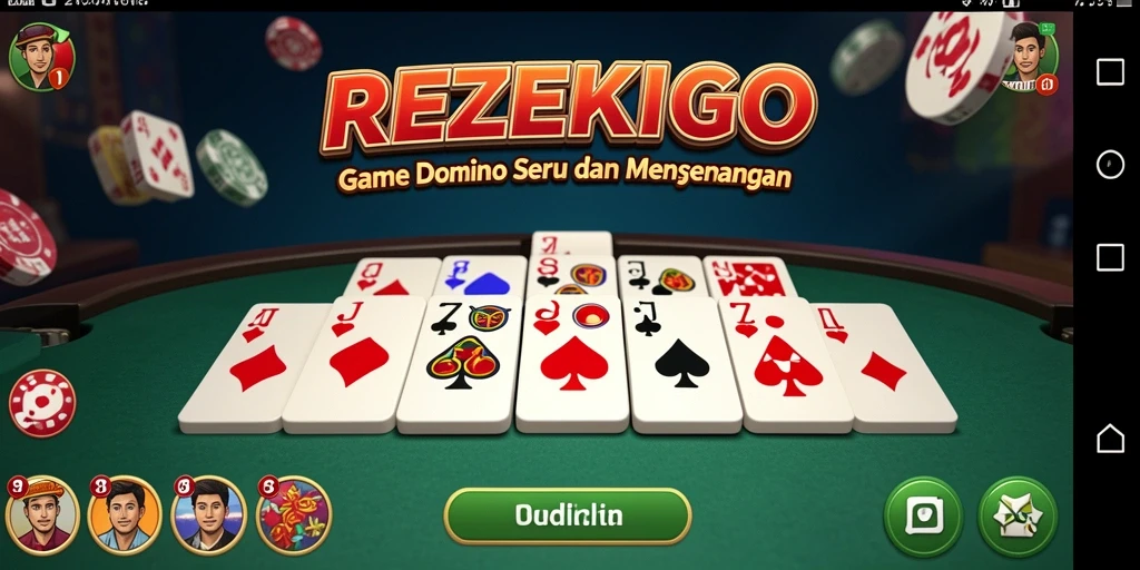 Tampilan gameplay Domino yang menegangkan di REZEKIGO.
