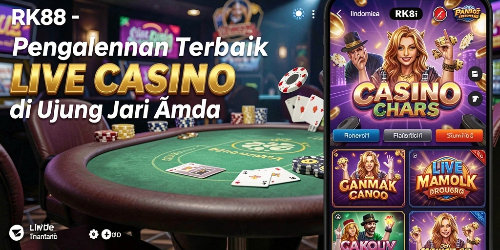 Tampilan gameplay Live Casino yang mengasyikkan dengan dealer nyata.