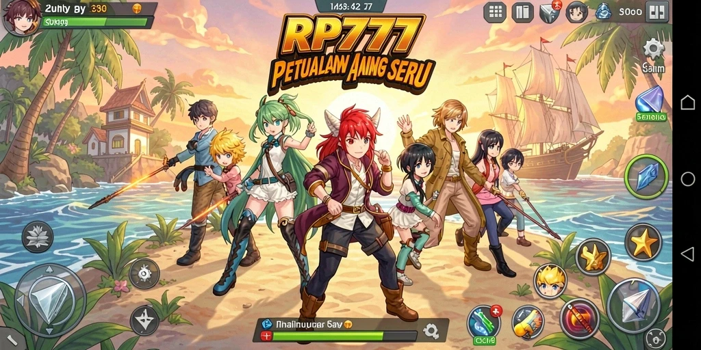 Tampilan gameplay seru dan penuh warna dari RP777.
