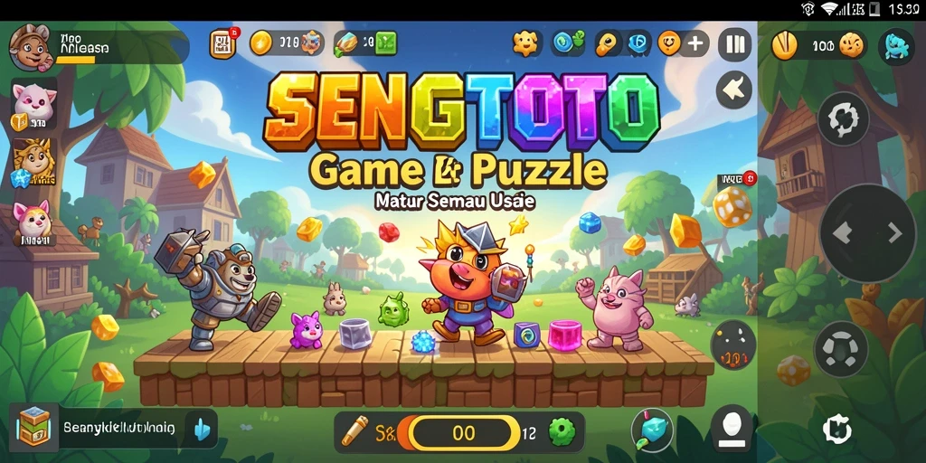 Screenshot menampilkan gameplay Puzzle yang seru di SENGTOTO.