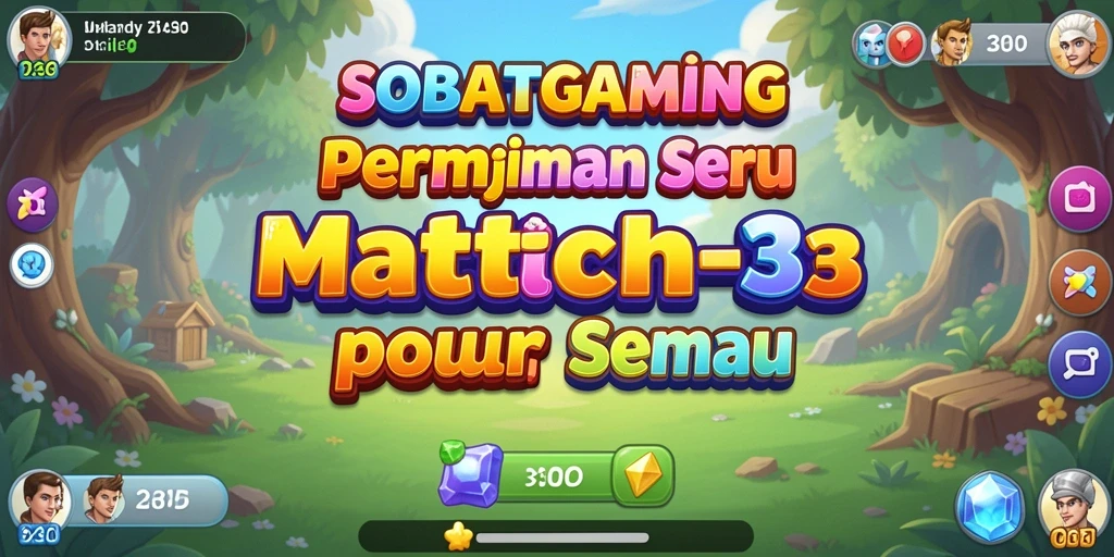 Tampilan gameplay SOBATGAMING yang seru dan penuh warna.