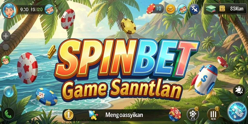 Tampilan gameplay SPINBET yang menyenangkan dan penuh warna.