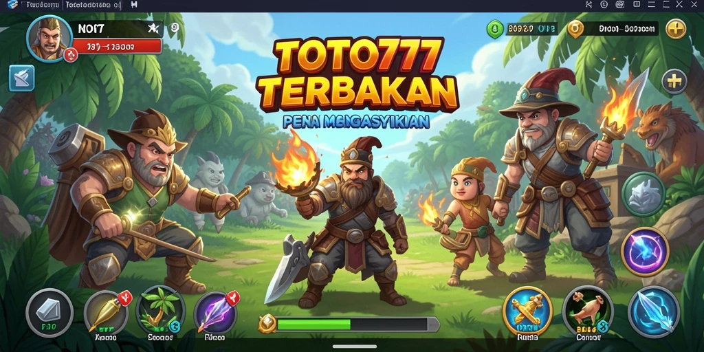 Tangkapan layar TOTO777 menunjukkan gameplay menakjubkan dalam dunia terbuka.